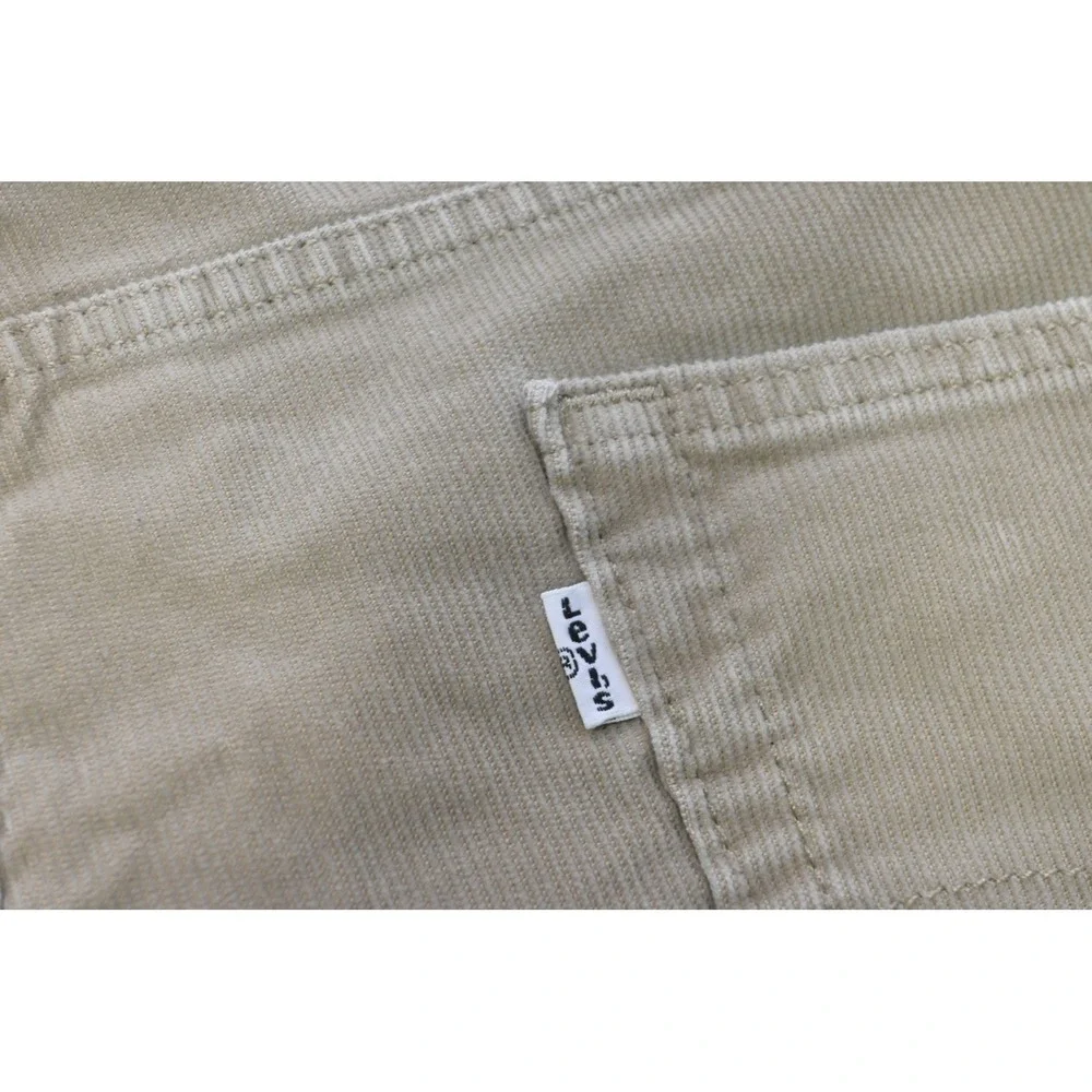 Levi's 514 Corduroy‎ Pants Mens W40 L30 Tan Straight Fit Stretch Excellent